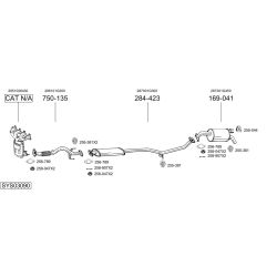 Išmetimo sistema BOSAL SYS03090