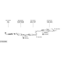 Išmetimo sistema BOSAL SYS03096