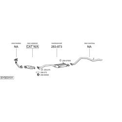 Išmetimo sistema BOSAL SYS03101