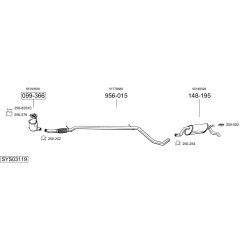 Išmetimo sistema BOSAL SYS03119