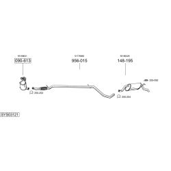 Išmetimo sistema BOSAL SYS03121
