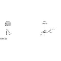 Išmetimo sistema BOSAL SYS03122