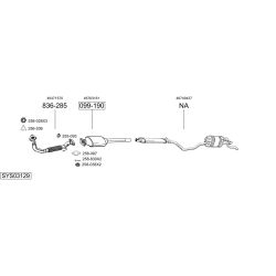 Išmetimo sistema BOSAL SYS03129