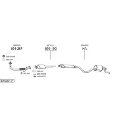 Išmetimo sistema BOSAL SYS03131