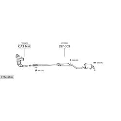 Išmetimo sistema BOSAL SYS03132