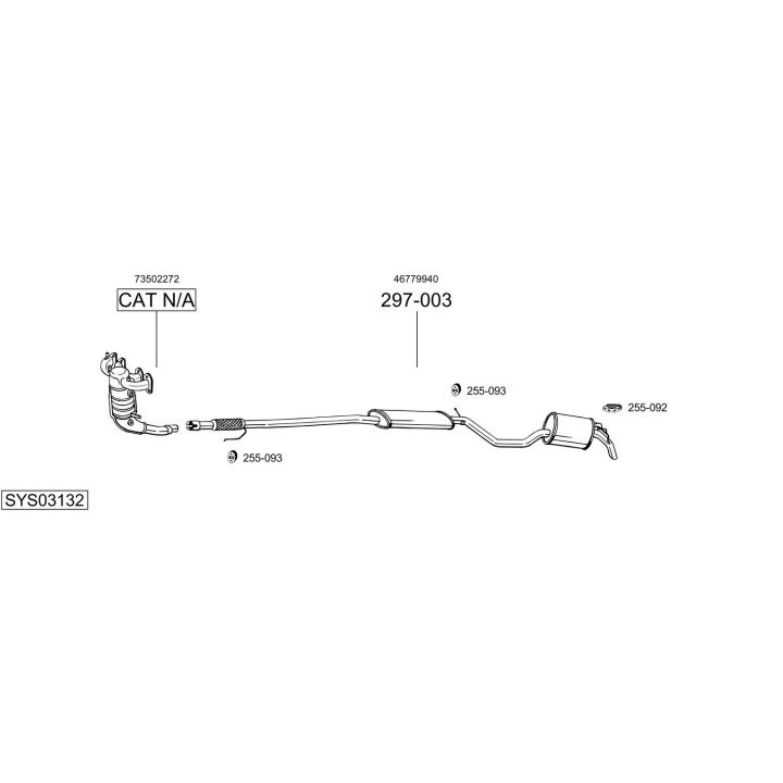 Išmetimo sistema BOSAL SYS03132