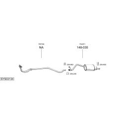 Išmetimo sistema BOSAL SYS03134