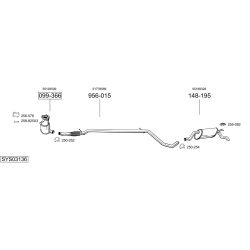 Išmetimo sistema BOSAL SYS03136