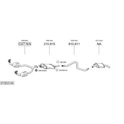 Išmetimo sistema BOSAL SYS03148
