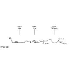 Išmetimo sistema BOSAL SYS03152