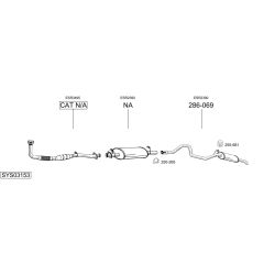Išmetimo sistema BOSAL SYS03153