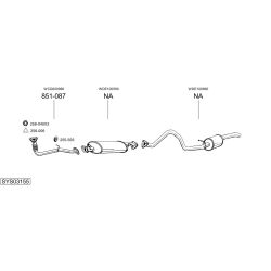Išmetimo sistema BOSAL SYS03155