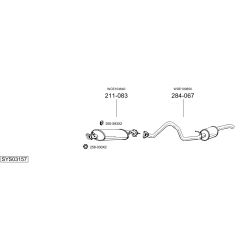 Išmetimo sistema BOSAL SYS03157