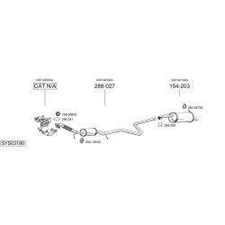 Išmetimo sistema BOSAL SYS03190
