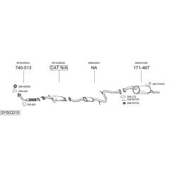 Išmetimo sistema BOSAL SYS03210