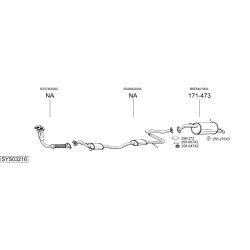 Išmetimo sistema BOSAL SYS03216