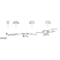Išmetimo sistema BOSAL SYS03225