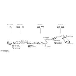 Išmetimo sistema BOSAL SYS03229