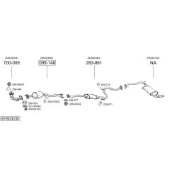 Išmetimo sistema BOSAL SYS03230