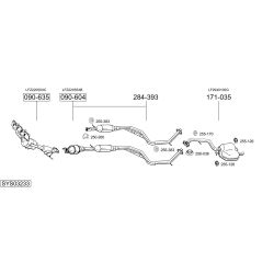 Išmetimo sistema BOSAL SYS03233