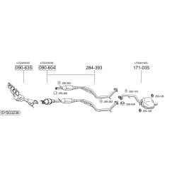 Išmetimo sistema BOSAL SYS03236