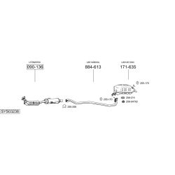 Išmetimo sistema BOSAL SYS03238