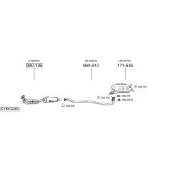 Išmetimo sistema BOSAL SYS03249