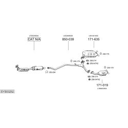 Išmetimo sistema BOSAL SYS03252