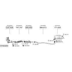 Išmetimo sistema BOSAL SYS03259