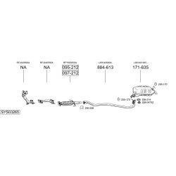 Išmetimo sistema BOSAL SYS03265