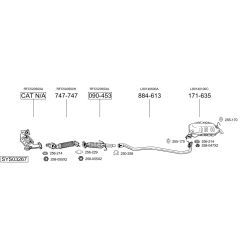 Išmetimo sistema BOSAL SYS03267