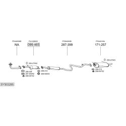 Išmetimo sistema BOSAL SYS03285