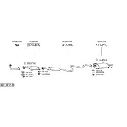 Išmetimo sistema BOSAL SYS03290