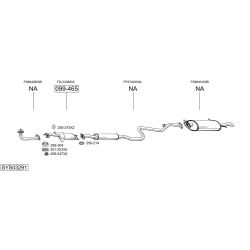 Išmetimo sistema BOSAL SYS03291