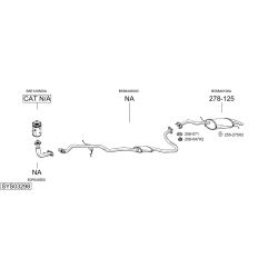 Išmetimo sistema BOSAL SYS03298