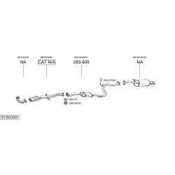 Išmetimo sistema BOSAL SYS03301