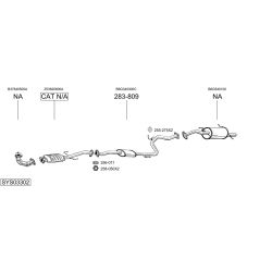 Išmetimo sistema BOSAL SYS03302