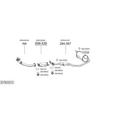 Išmetimo sistema BOSAL SYS03312