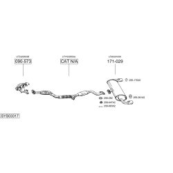 Išmetimo sistema BOSAL SYS03317
