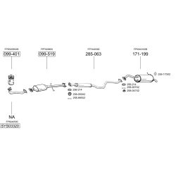 Išmetimo sistema BOSAL SYS03320