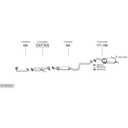Išmetimo sistema BOSAL SYS03321