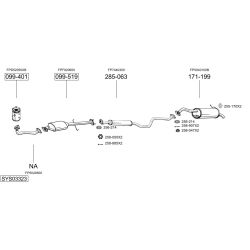 Išmetimo sistema BOSAL SYS03323