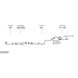 Išmetimo sistema BOSAL SYS03324