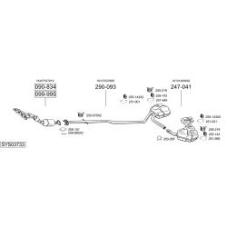 Išmetimo sistema BOSAL SYS03733