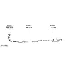 Išmetimo sistema BOSAL SYS03736