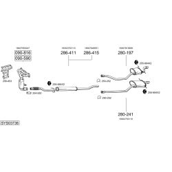 Išmetimo sistema BOSAL SYS03738