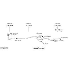Išmetimo sistema BOSAL SYS05162