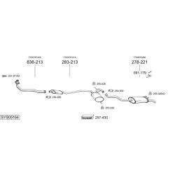 Išmetimo sistema BOSAL SYS05164