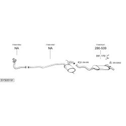 Išmetimo sistema BOSAL SYS05191