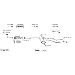 Išmetimo sistema BOSAL SYS05197